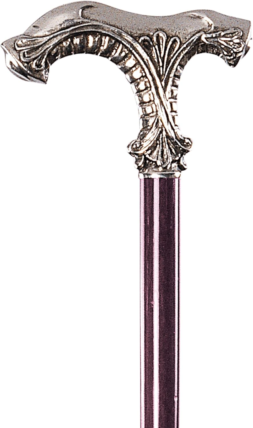 Design Toscano PA6000 Classic Ornate Walking Stick, 35 Inch, Pewter Handle and Hardwood Cane, Silver : Everything Else