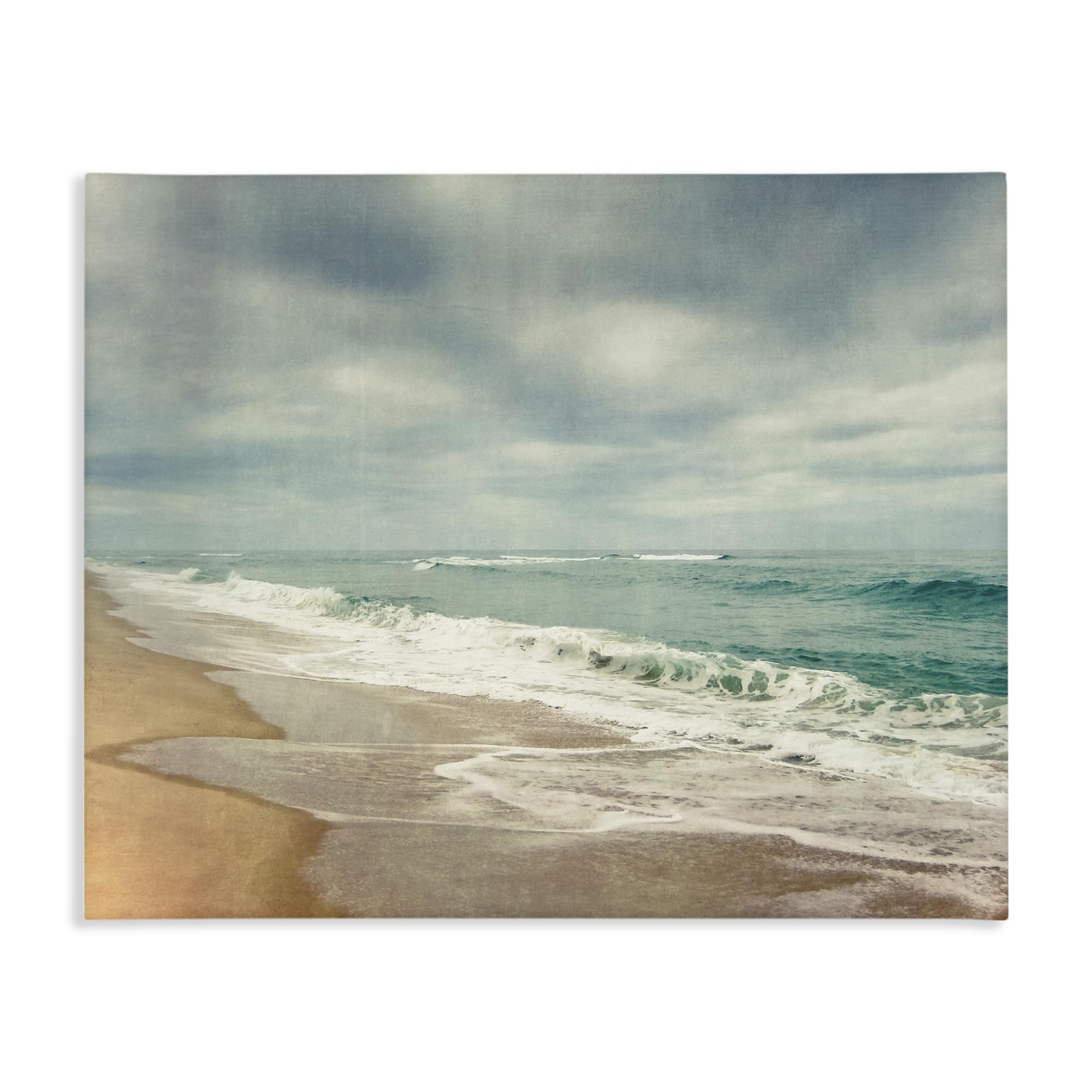 Stupell Industries Unframed 'Tranquil Waves Along Sandy Coast'| Canvas Art