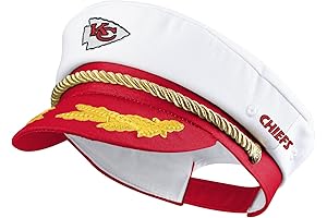 FOCO Men's NFL Kansas City Chiefs Team Logo Sailing Yacht Boat Captain's Hat