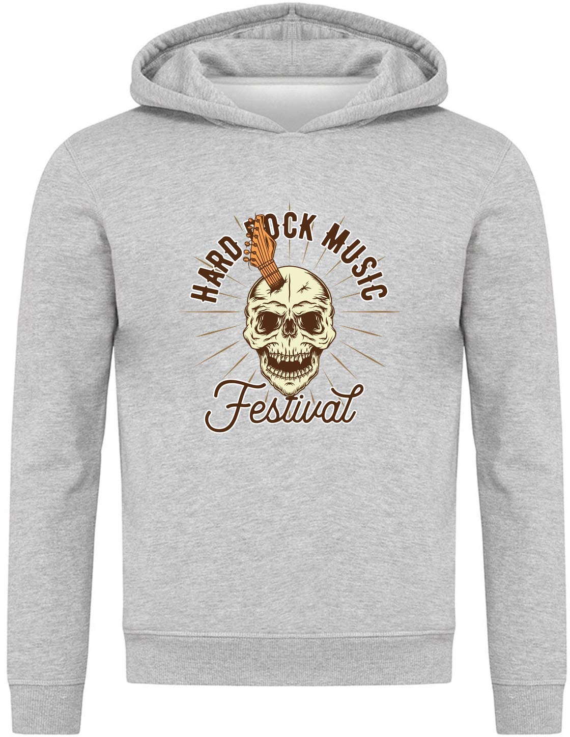 Hard Rock Music Festival Skull Felpa con Cappuccio Unisex