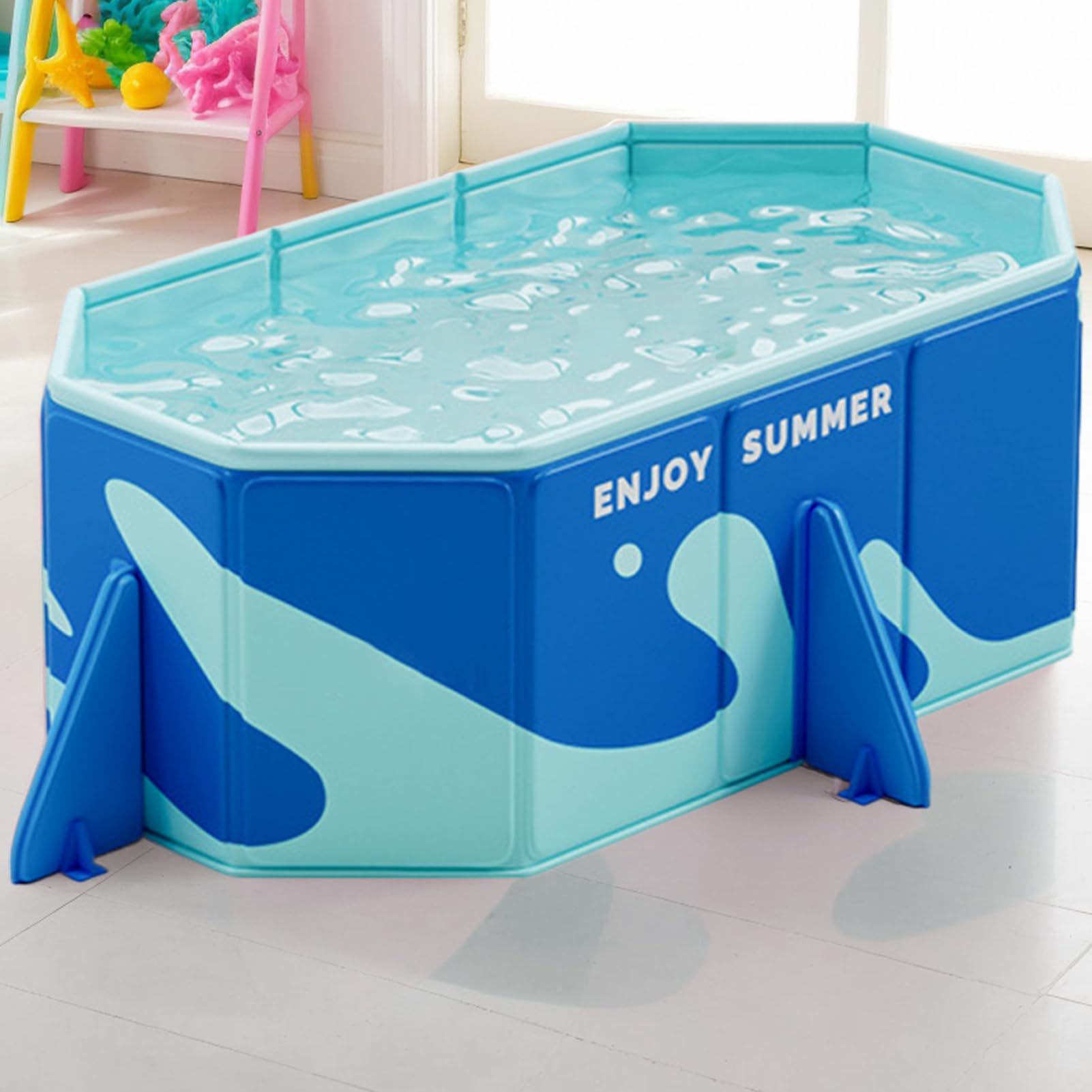 Piscina Portatile Pieghevole Vasca Per Cani Non Gonfiabile
