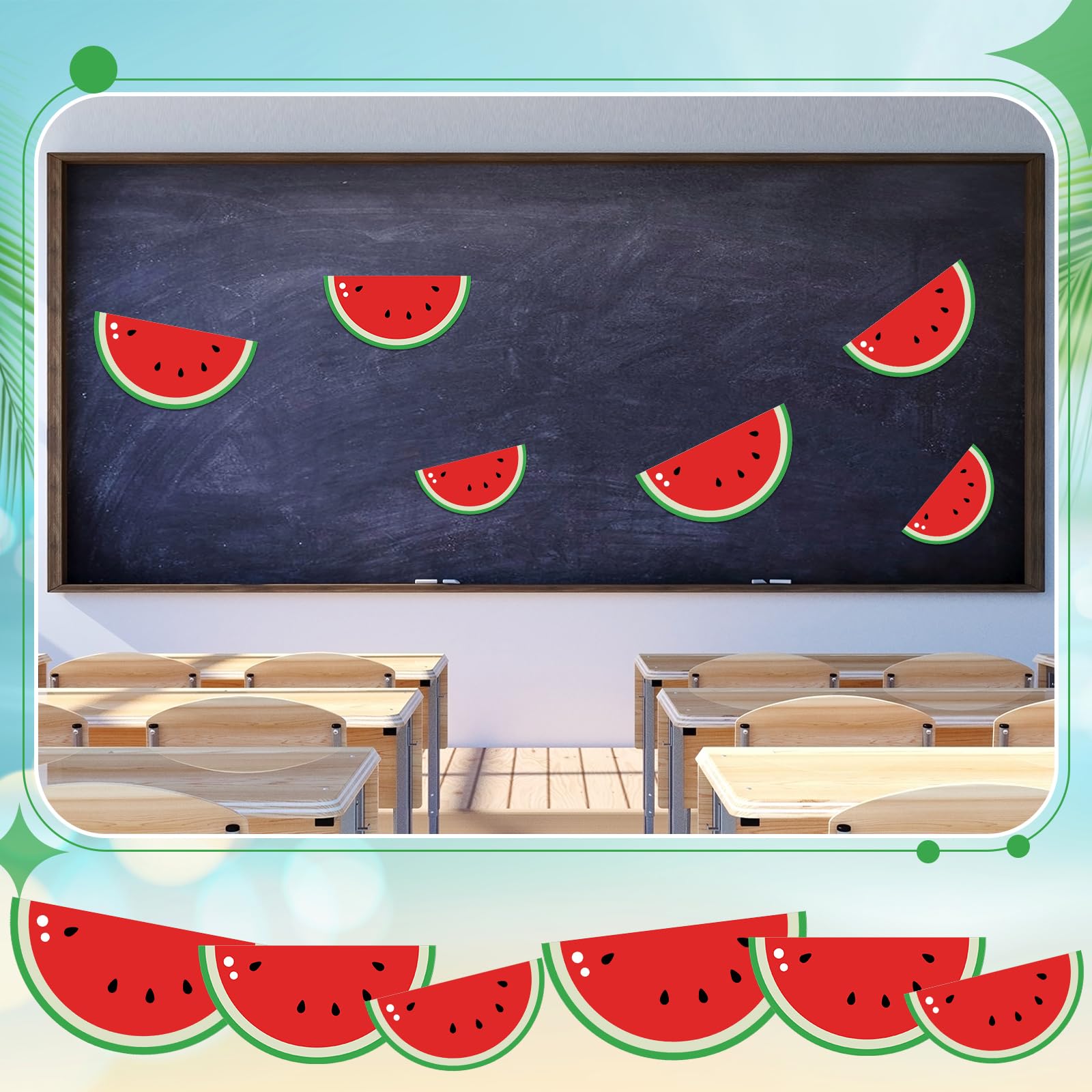 One In A Melon Party Decorations Free Watermelon Bulletin Board ...