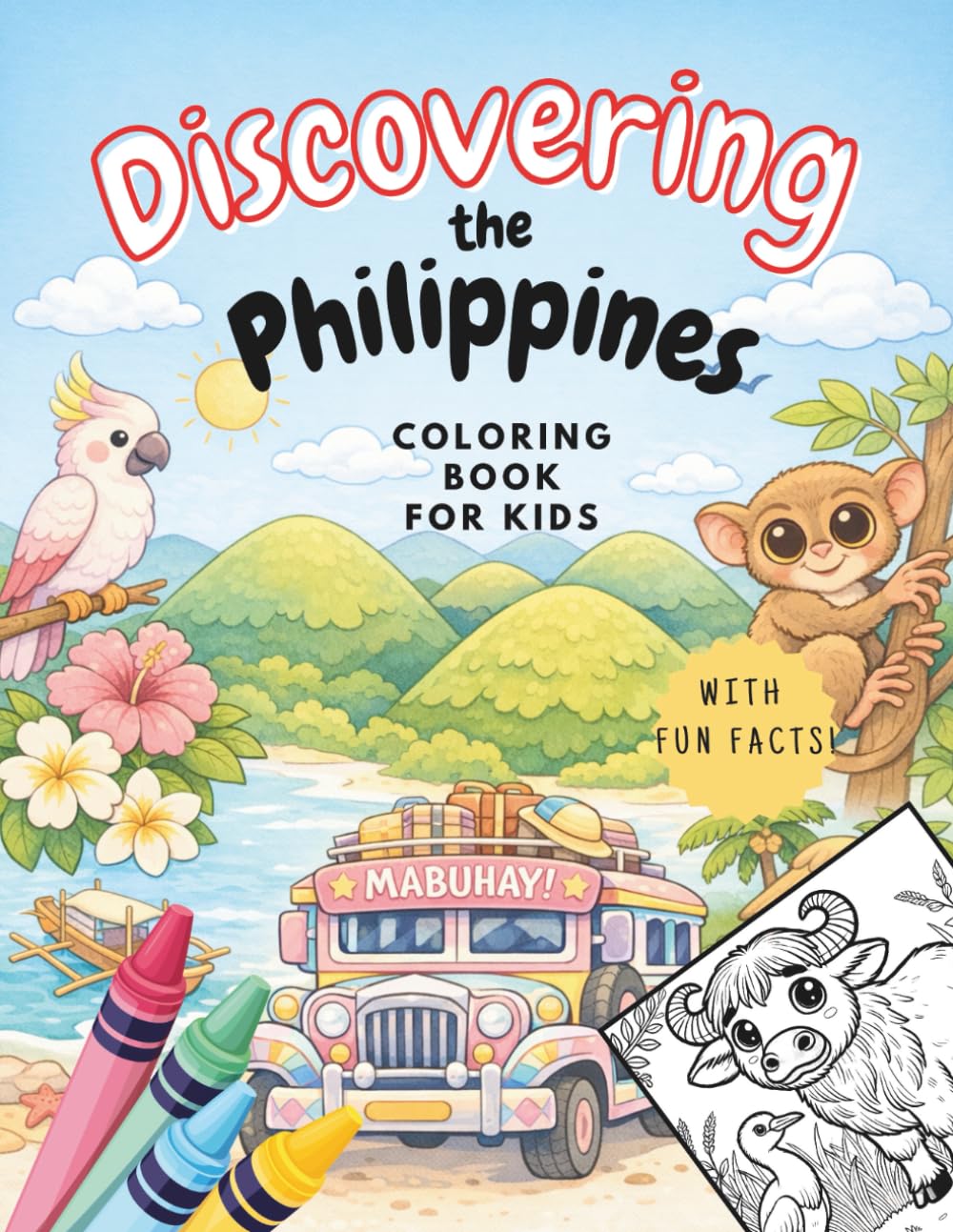 Discovering the Philippines: Fun Travel and Learning Coloring Book for Kids