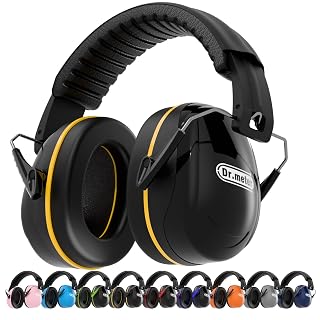 Dr.meter Noise Cancelling Headphones for Adults Kids, Adjustable Hearing Protection Ear Muffs Kid Autism Sensory, Safety Earmuffs for Yard Work, Mowing or Range - Amazon product rated Grade A
