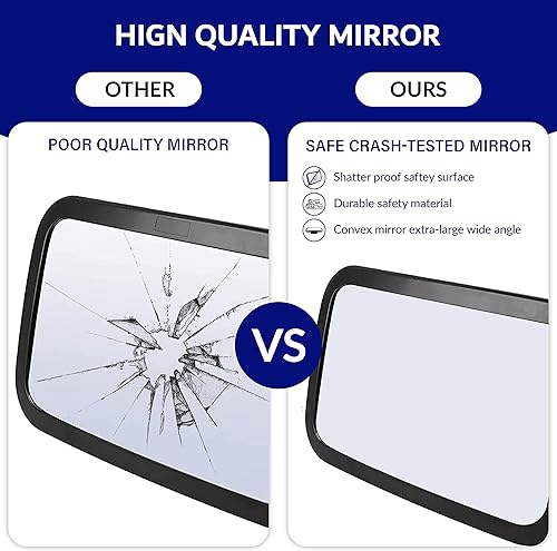 Miniatura 2 de Espejo de coche para bebé, espejo de seguridad para asiento de automóvil para bebé con amplia visión transparente, inastillable, totalmente montado,