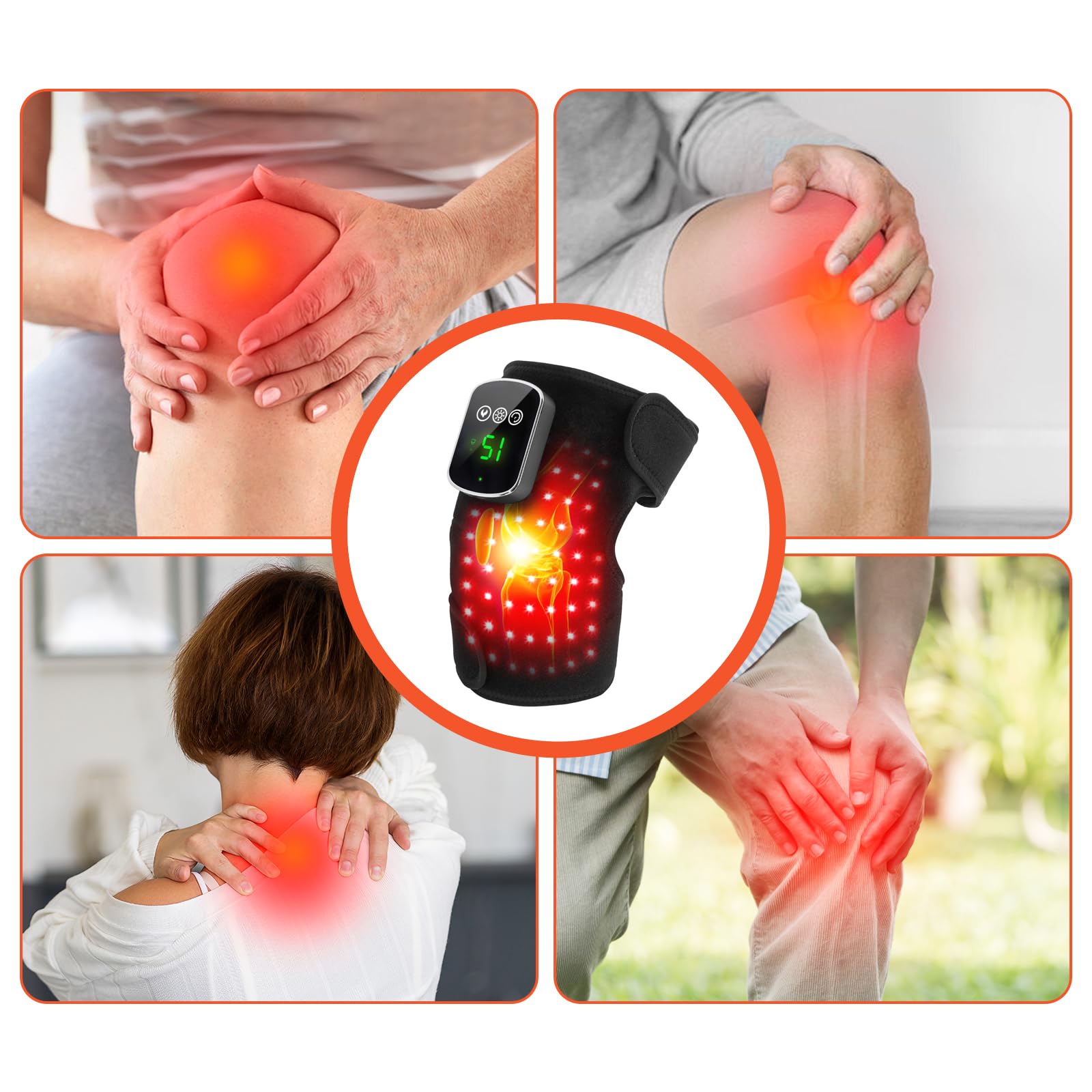 Terapia de luz roja para rodilla cerca de dispositivo de calefacción de luz roja para cuerpo/articulación/codo/hombro 660nm y 850nm