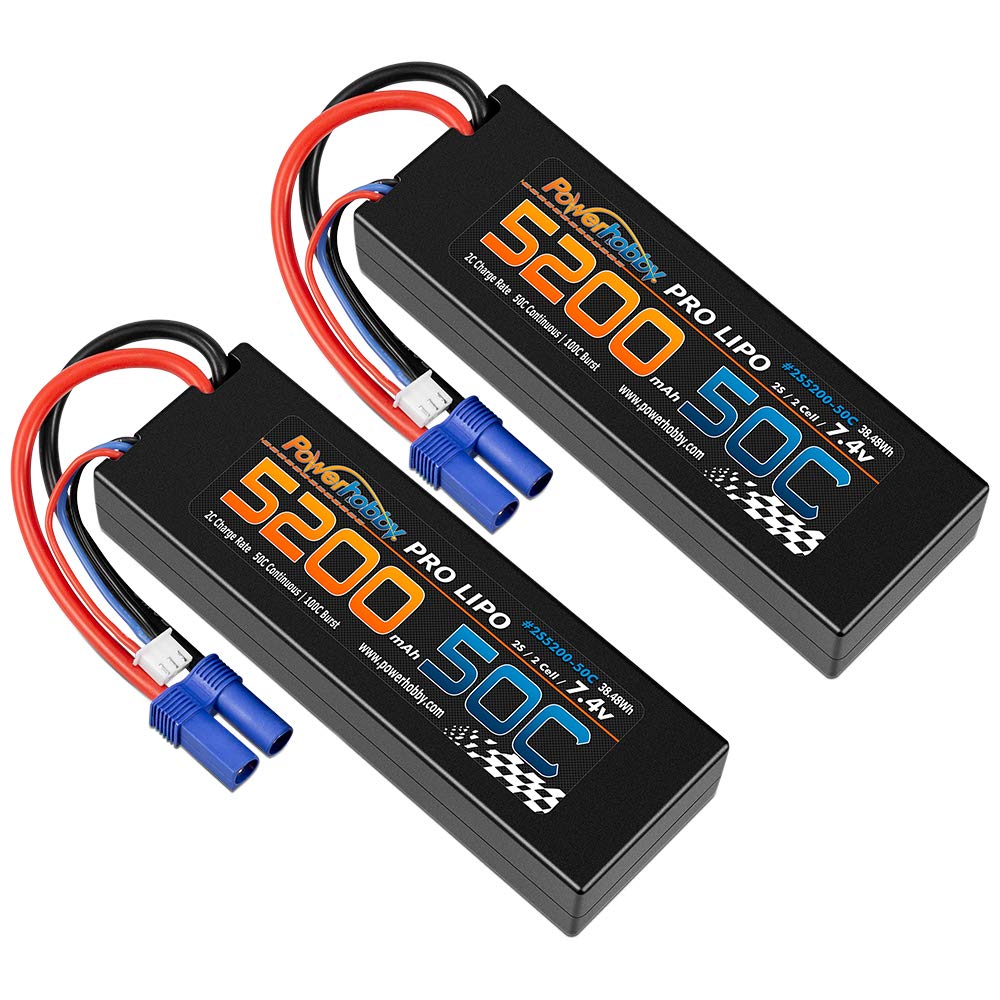 Amazon | PowerHobby 2S 7.4.V 5200mAh 50C リポバッテリー 2