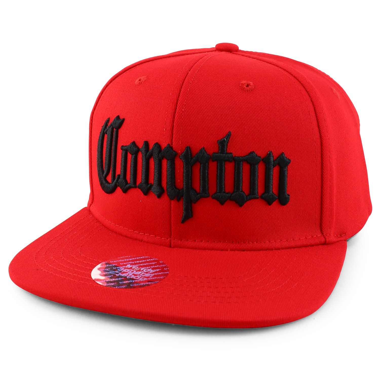 Oversize XXL Old English Compton Embroidered Flatbill Snapback Baseball Cap