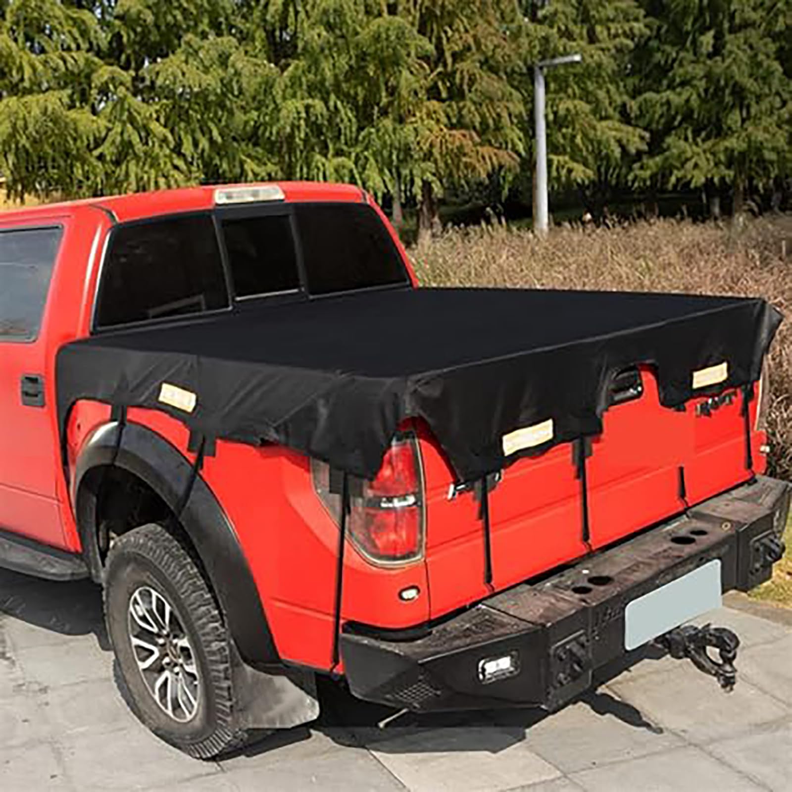 Copertura Cassone di Pick-up per Mitsubishi L200 Triton 2019-2024,Tessuto Oxford Protettivo,Copertura Robusta per Cassone Pickup,Impermeabile,A/L177*W185