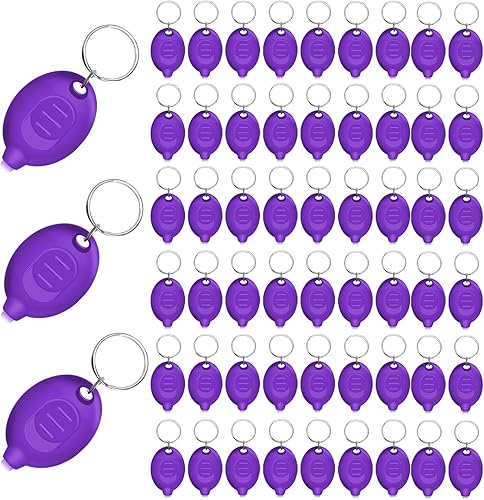 Miniatura 8 de Daemson Mini linterna de llavero LED UV, pequeña linterna negra UV de 395 nm, luz negra UV pequeña portátil para divisas, escorpiones fluorescentes,