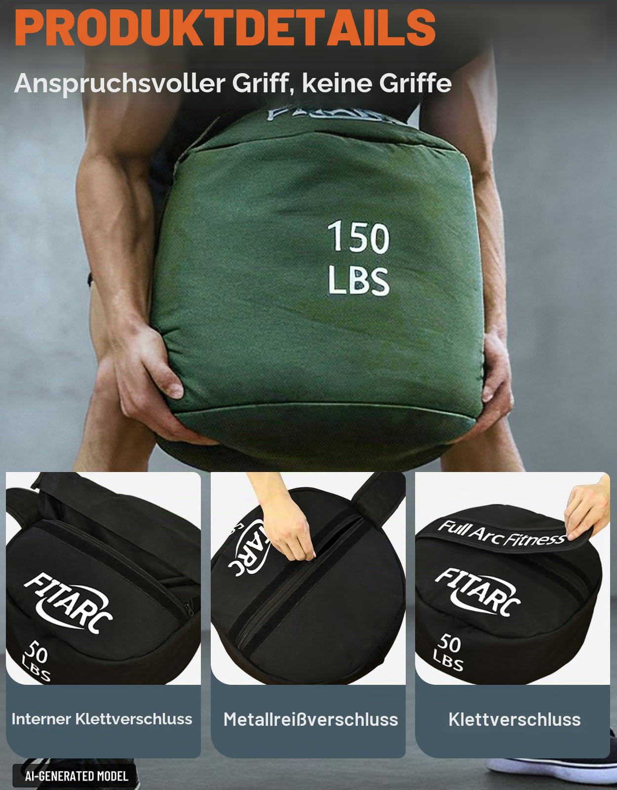 Fitarc Sandsack Fitness Krafttraining Sandbag Sandsack Training Strongman Sandbag Workout Sandbag