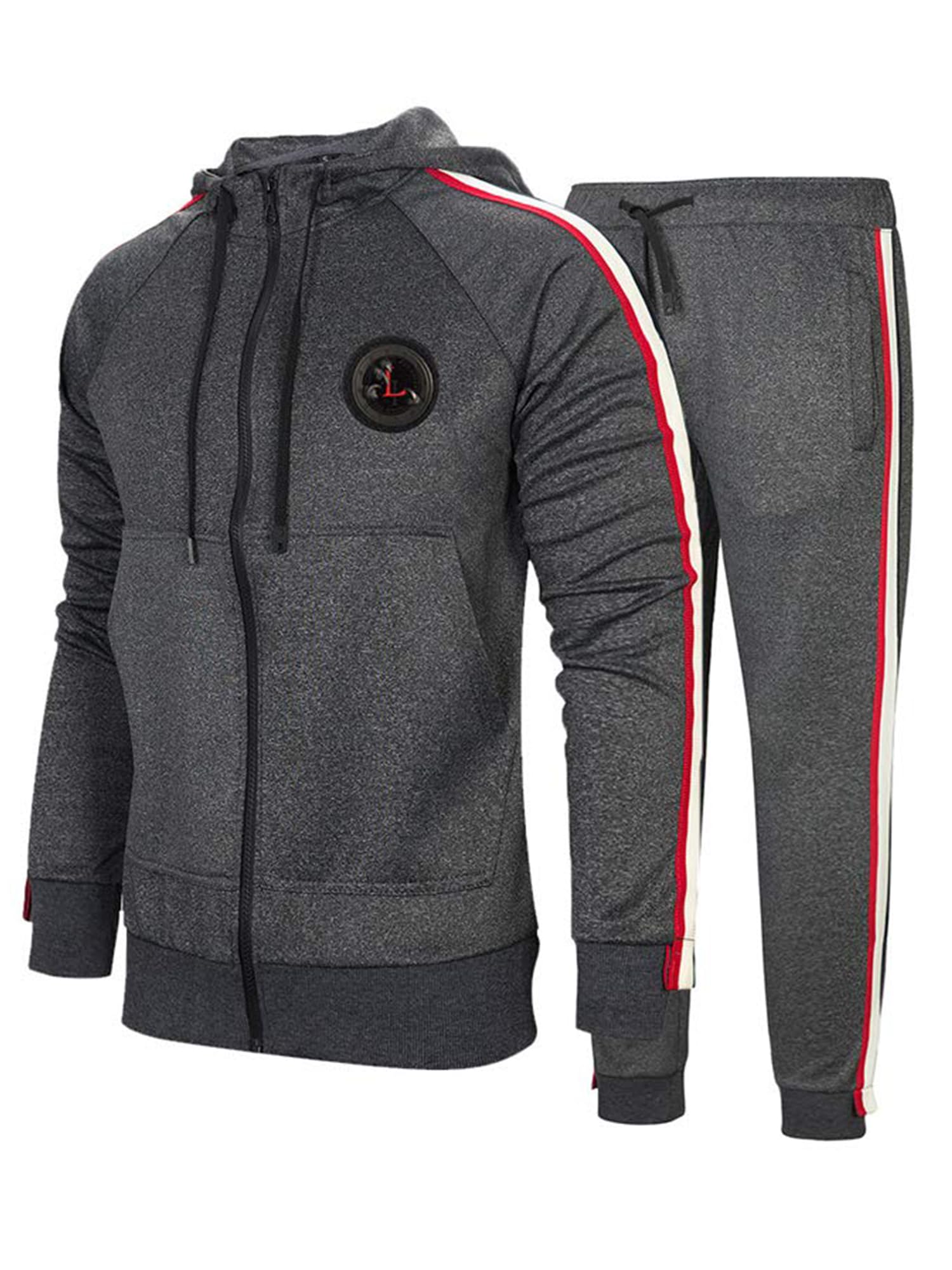 FTCayanz Męski dres treningowy, dres do joggingu, dres sportowy, męski
