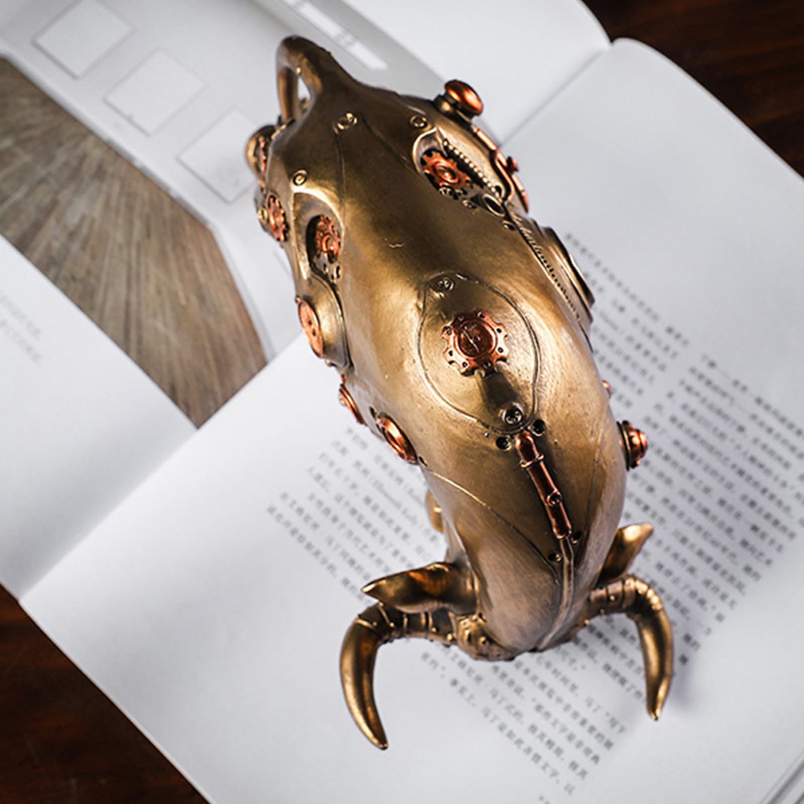 Amazon.co.jp: 雄牛機械像と彫刻彫刻、8.8インチ樹脂ブル