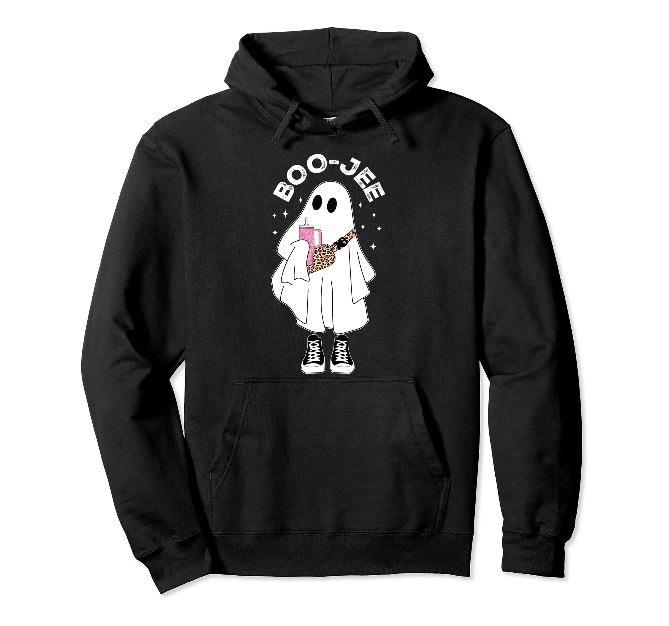 Funny Ghost Halloween Boujee Boo-JeeSpooky Season Cute Ghost Halloween Costume Boujee Boo-Jee Pullover Hoodie