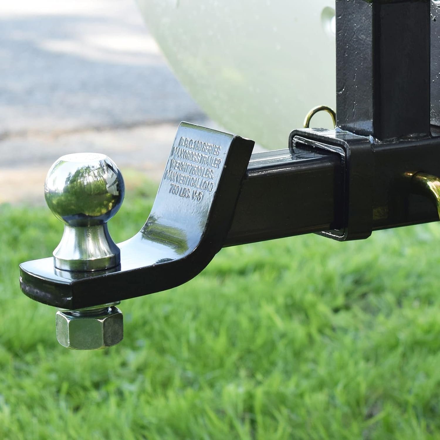Attelage 50mm 3.5 Tonnes Boule D'attelage 50mm Pour Remorque - 3,5T De Capacité - Filetage 22mm | Fixation Facile Pour Tracteur Et Véhicule Boule Acier Forgé