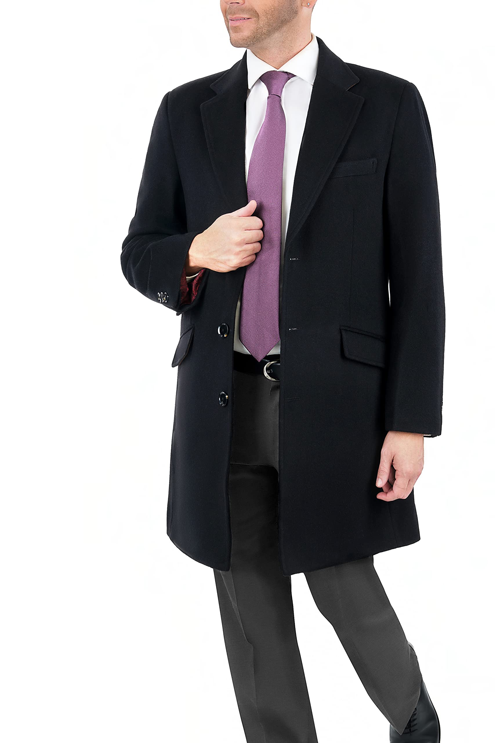 Amazon.com: The Suit Depot Men's Wool Cashmere Single