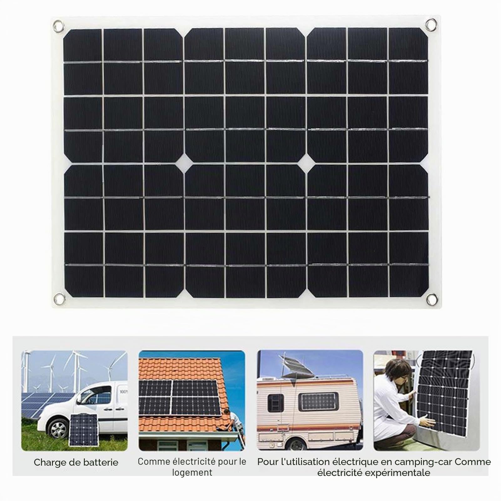 Système de Générateur Solaire 300W 12V à 220V, Onduleur 18W 18V, Panneaux Solaires, Générateur de, Système D'alimentation, Contrôleur Solaire