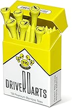 P*ss - Dardos de conductor de misiles, camisetas de golf de bambú premium, paquete de 18 camisetas de madera de 3.268 in (3.25 pulgadas), duraderas, ecológicas, regalo memorable para golfistas