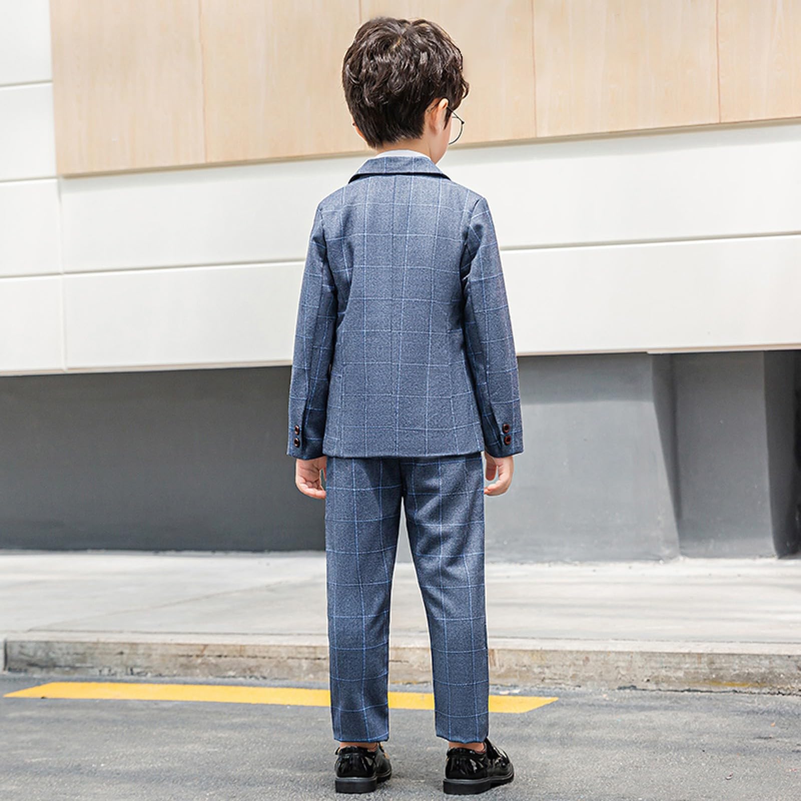 de cuadros para niño, conjunto de piezas para otoño e invierno para pequeños #224