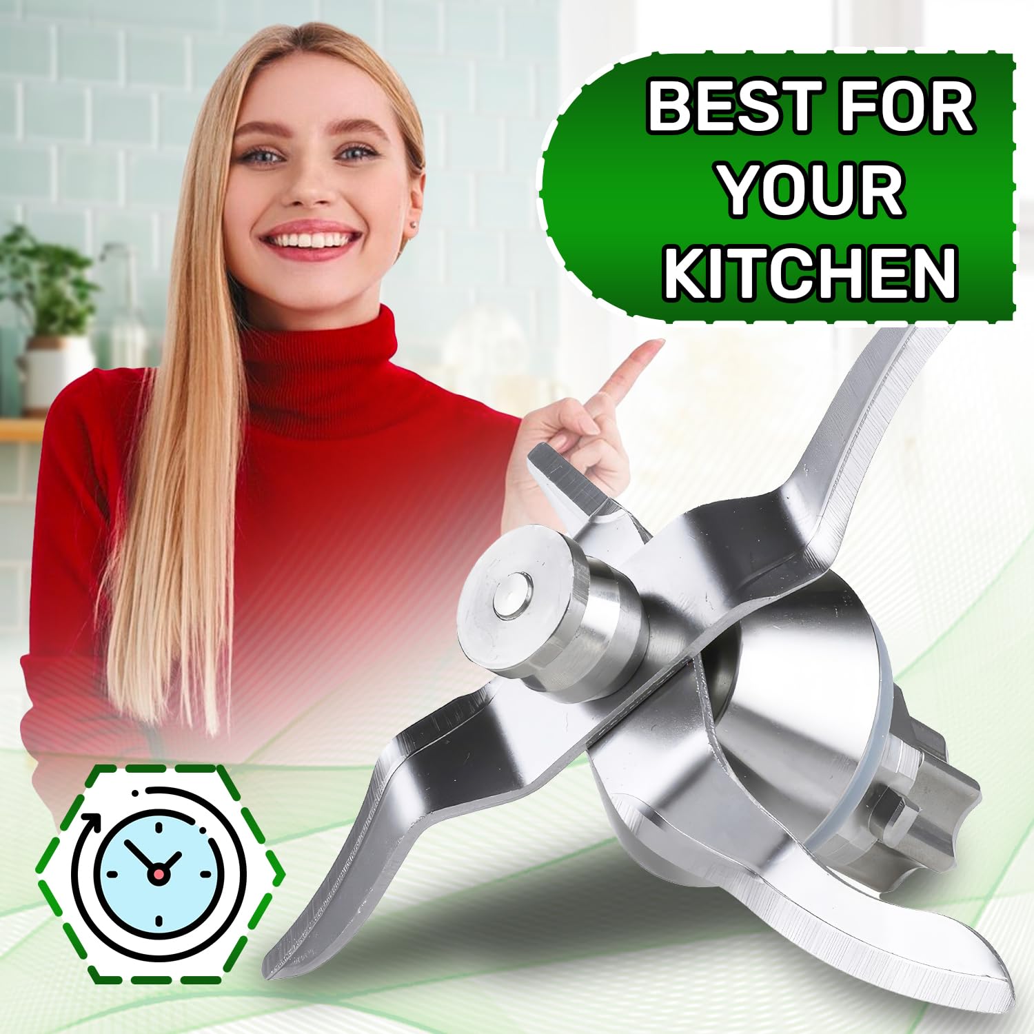 Ostrze do robota kuchennego z uszczelką do Vorwerk Thermomix TM21 z oryginalnym kodem 31309 - Gwarancja 5 lat - ONIX TECH
