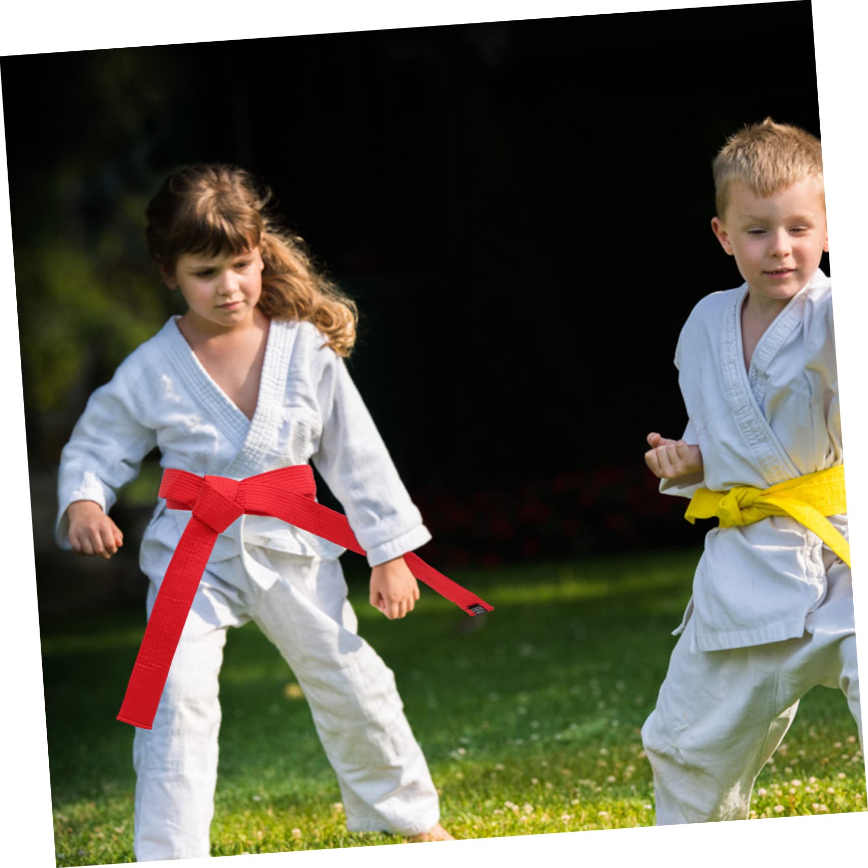 Happyyami 6 Pezzi Cinture da Karate in Cotone, Leggere e Comode, Facili da Pulire, per Allenamento di Arti Marziali e Taekwondo