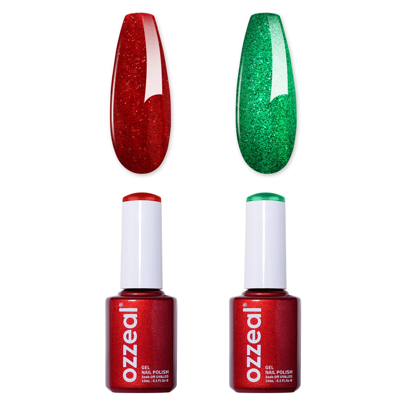 Ozzeal Gel Polish - 0.5 Fl Oz Bright Coral Orange UV LED Soak off Nail Polish for Spring Summer Manicure Salon DIY Art — view 14
