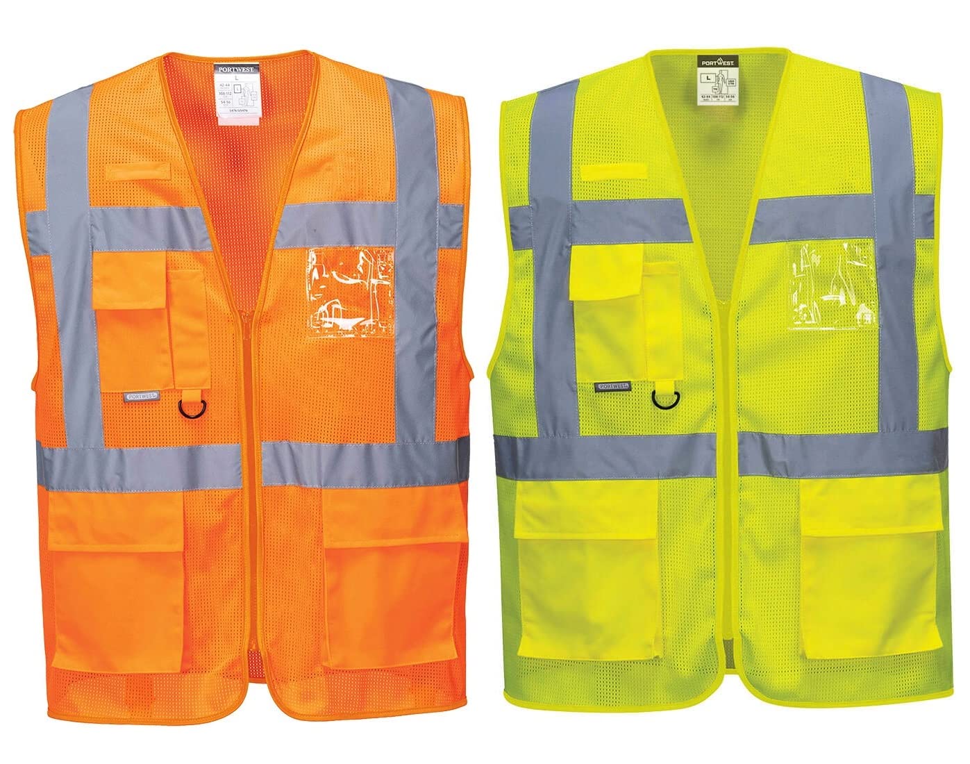 Portwest C376 MeshAir Atena Executive Kamizelka, Regularny, Rozmiar XL, Pomaranczowy