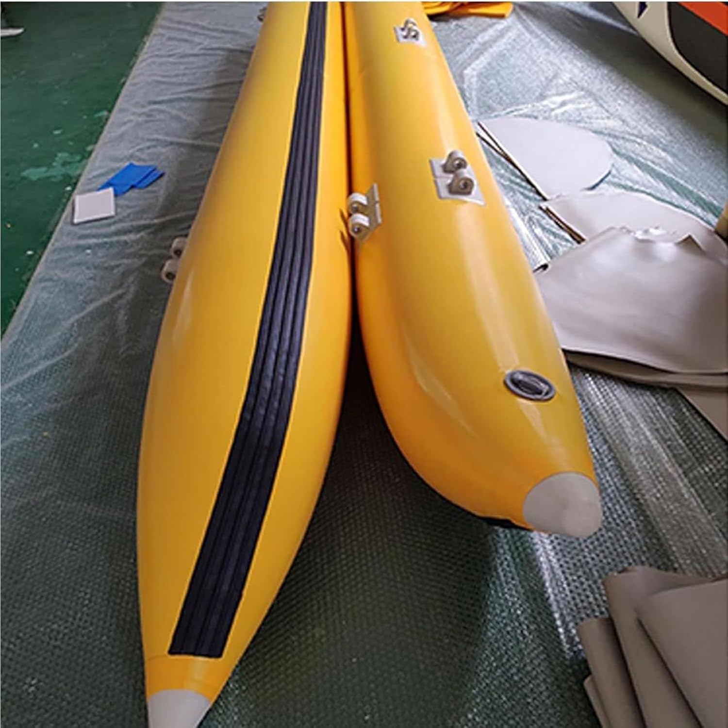 Nadmuchiwany spławik do roweru wodnego – platforma wędkarska z PCW, 350 x 35 cm, nośność 200 kg, idealna do rowerów wodnych i aktywności rekreacyjnych