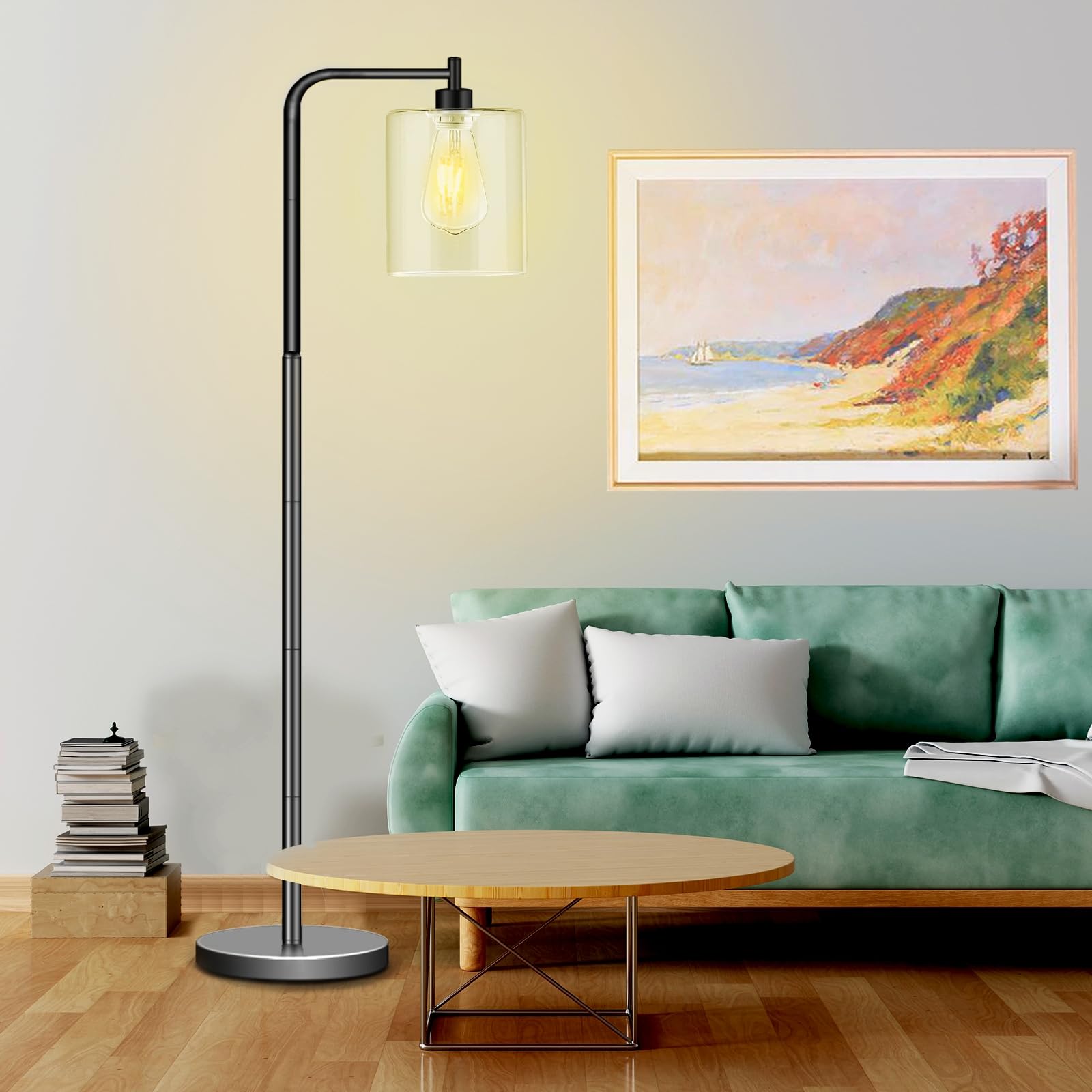 Floor Lamps for Living Room, Lamp for Living Room Bedroom Office Classroom Dorm Room Lighting, 9W Bulb Included Standing Lamp