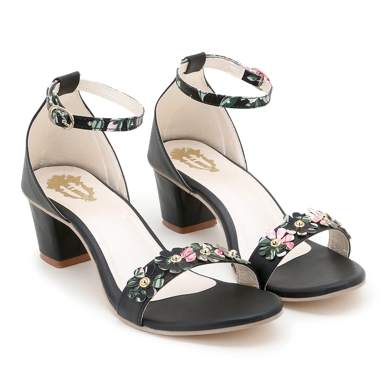 Fashion Heel Block Heel Sandals For Women And Girls (B09G88CVD2) Amazon Price History, Amazon Price Tracker