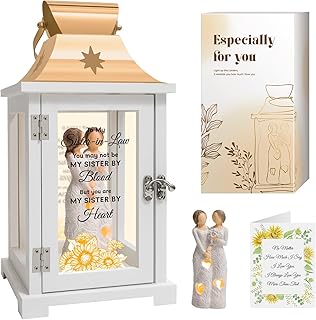 Sister in Law Gifts, Gifts for Sister in Law Birthday Christmas Mother's Day Wedding Gifts Lantern