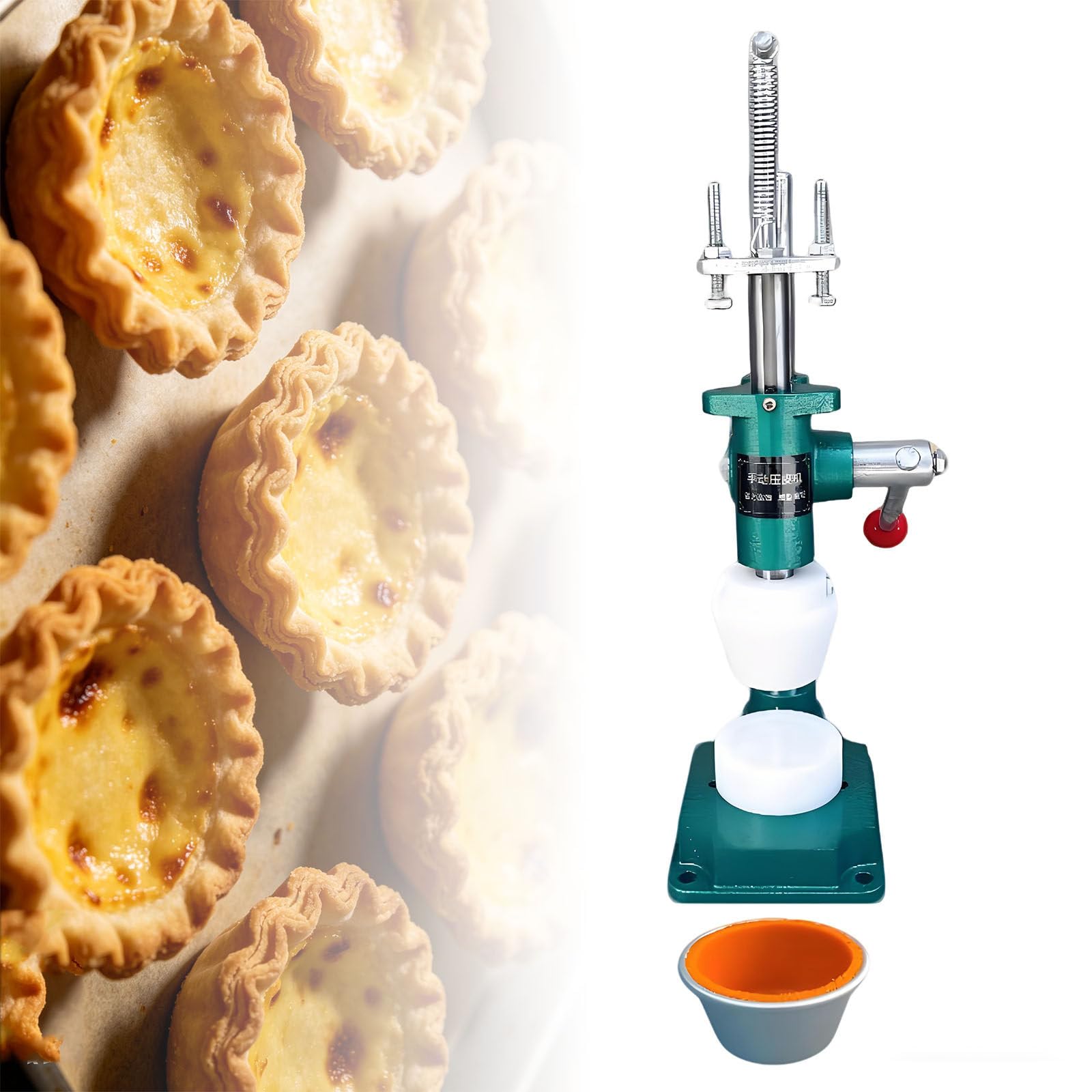 Ymnogjie Manual Tart Pressing Machine,Durable Tart Forming Tool for Home Kitchens,Professional Bakeries,Homemade Custard Shells SN6025