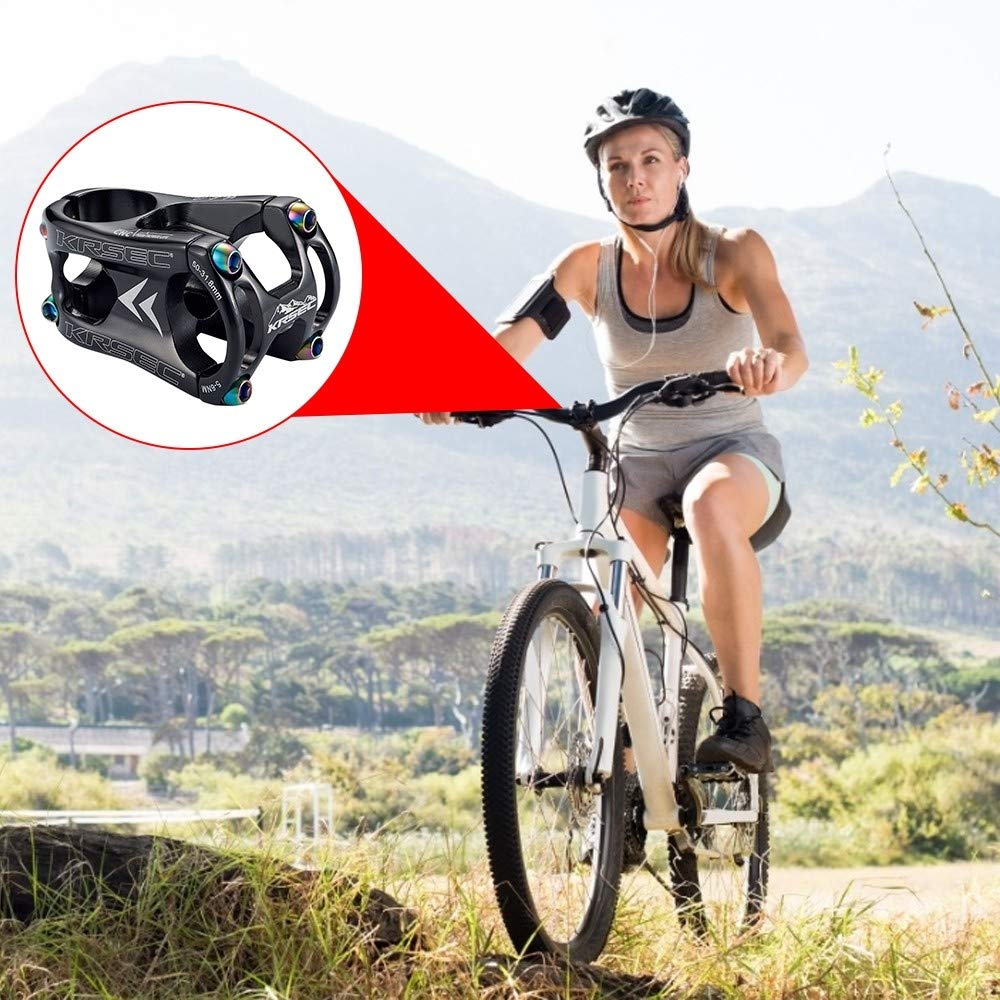 MiOYOOW Ahrrad adapter wysokości kierownicy ze stopu aluminium, 31,8 mm, przedłużenie kierownicy do roweru górskiego, przedłużenie kierownicy Riser Sport na świeżym powietrzu akcesoria do jazdy na rowerze
