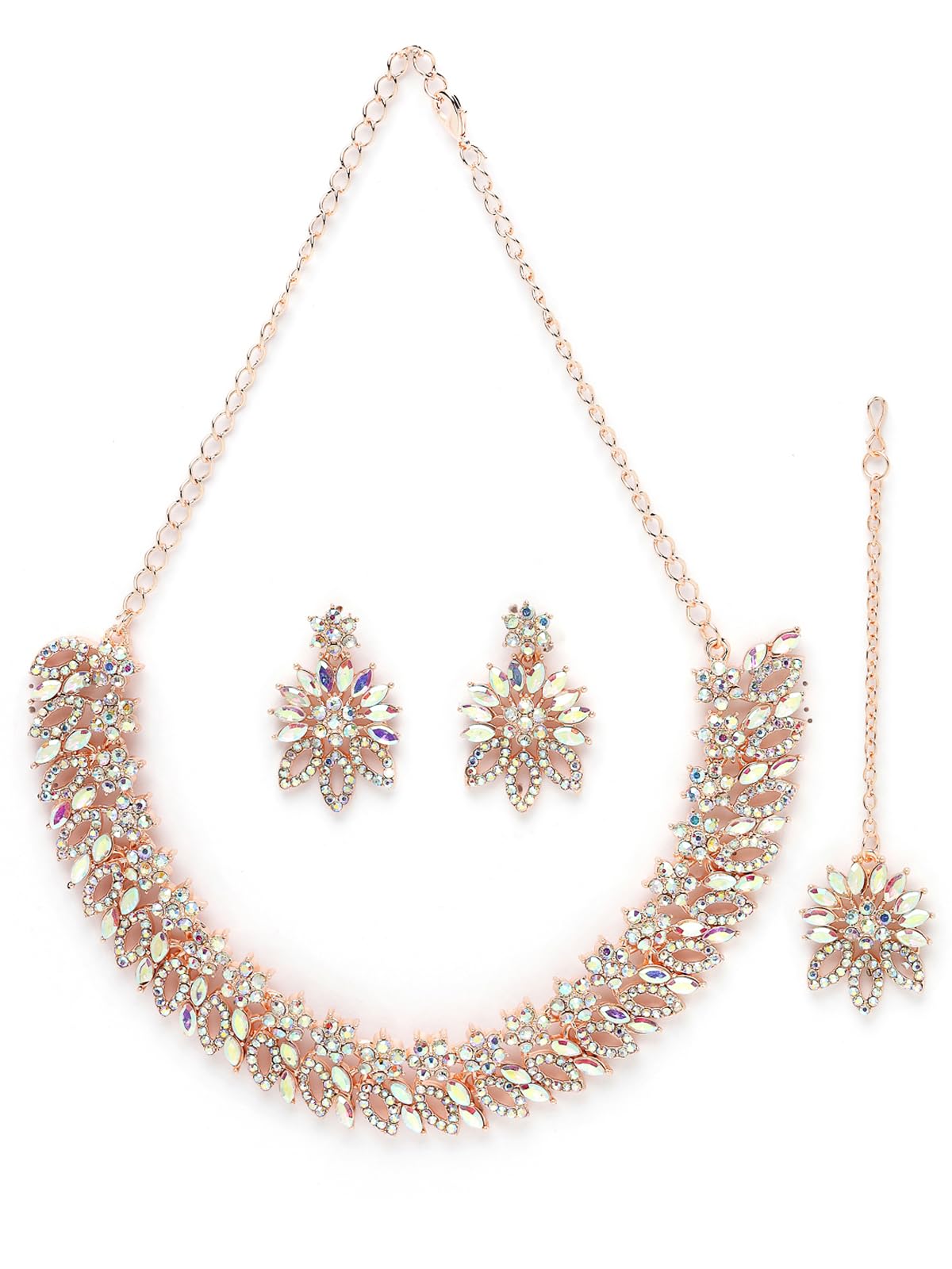 See full amazon price history chart for Sukkhi Dangling Rose Gold Plated Stone Floral Collar Bone Necklace Set With Earring And Maangtika | Jewellery Set For Women (NS105489) Sukkhi Dangling Rose Gold Plated Stone Floral Collar Bone Necklace Set With Earring And Maangtika | Jewellery Set For Women (NS105489) (B0CBBDMCZS) Amazon Price History, Amazon Price Tracker
