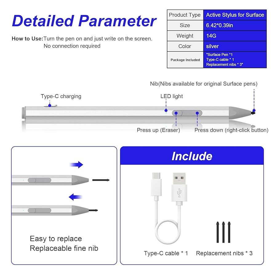 Amazon.co.jp: Surface Pen Stylus Microsoft Surface Pro 11/10