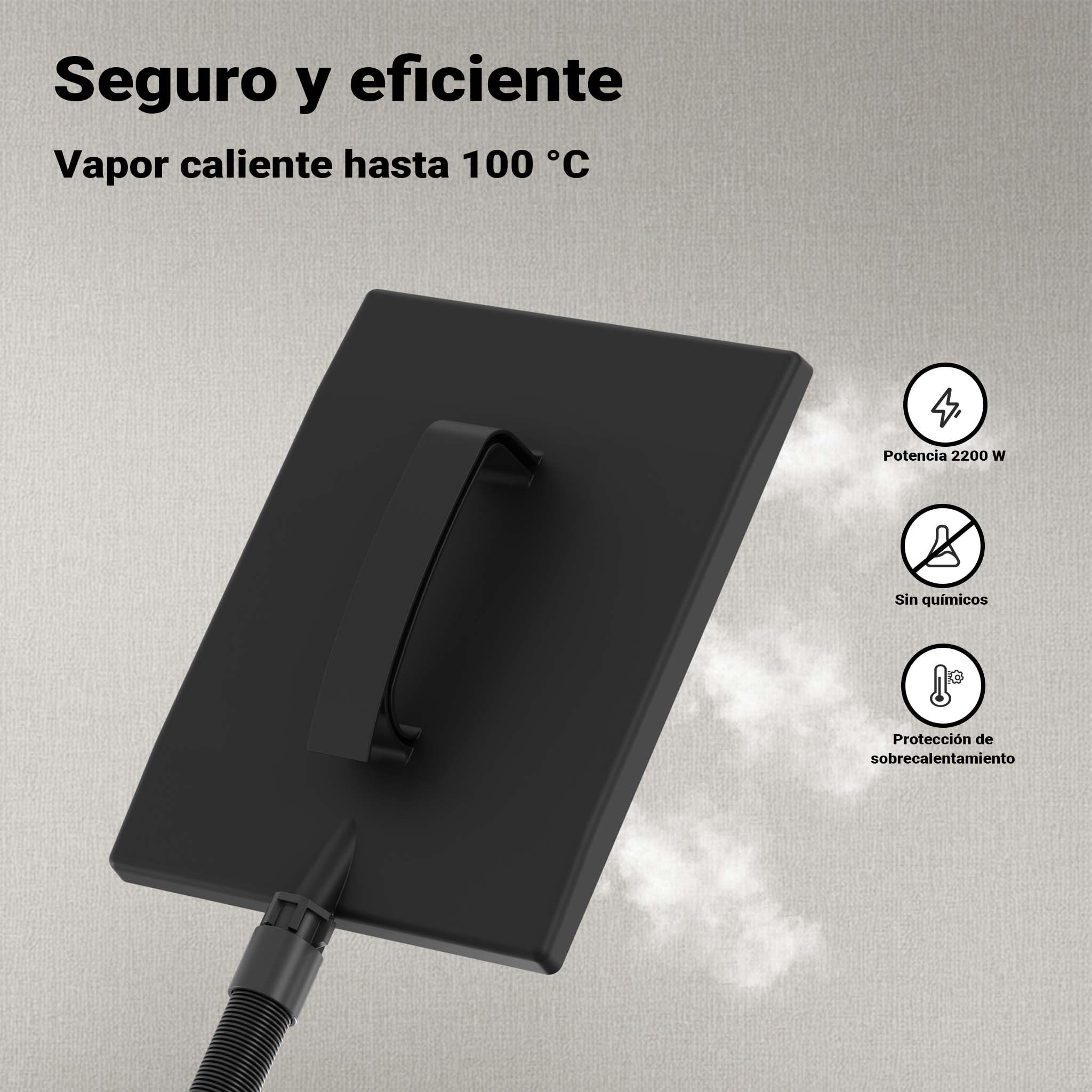 Decapante a vapor para papel pintado 2200W Depósito 4,5L Vapor 70min Desempapeladora Despegadora