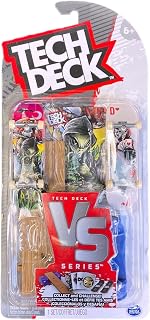 TECH DECK Tech Deck VS Series Sk8shop Mini Skateboard Fingerboard, Obstacle & Challenge Set 2022 (DGK - Alien Workshop - Element) (DGK)