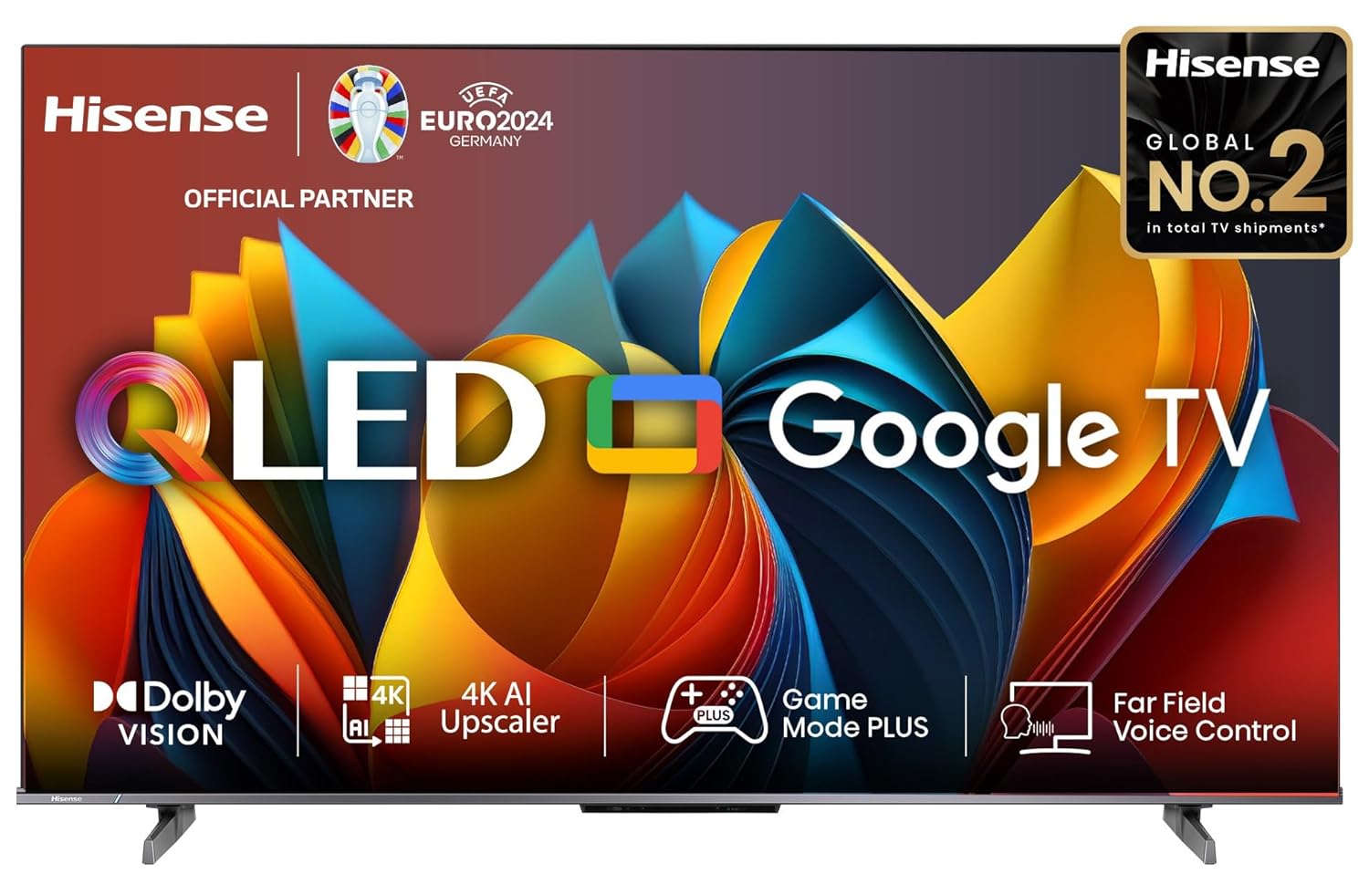 Hisense 108 cm (43 inches) E68N Series 4K Ultra HD Smart Google QLED TV 43E68N (Grey) Hisense 108 cm (43 inches) E68N Series 4K Ultra HD Smart Google QLED TV 43E68N (Grey)