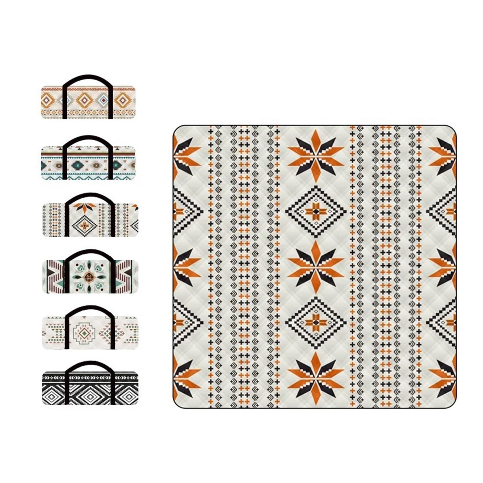 Generico Tappetino da campeggio Oxford Picnic lavabile pieghevole, compatibile for borsa spiaggia in stile(Light color)