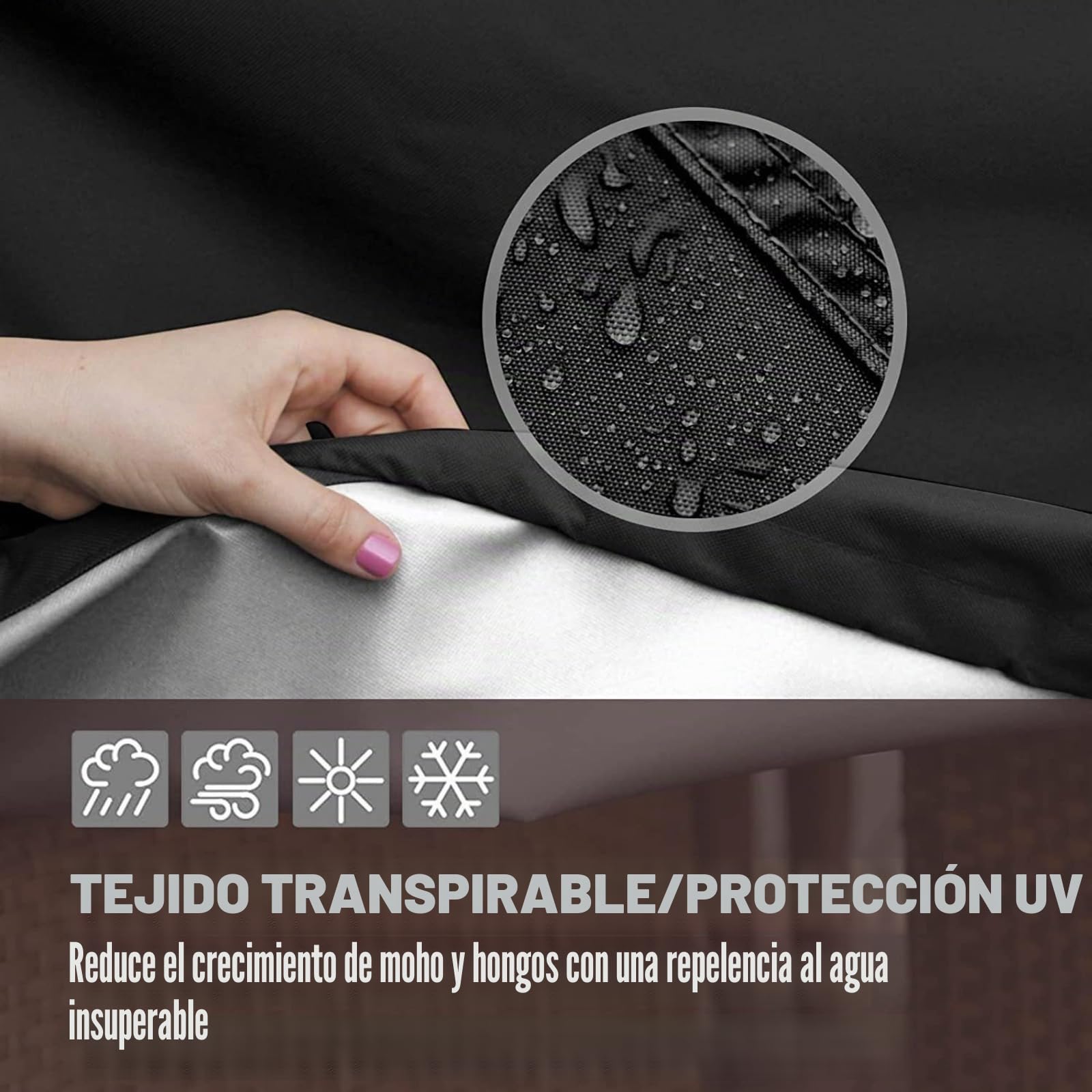 Genérico Funda Cubierta Impermeable Congelador Refrigerador, Anti Polvo y UV - Cremallera Superior, Interior/Exterior, Compatible Congeladores Verticales y de Bebidas (Gris, 102 * 64 * 89cm)
