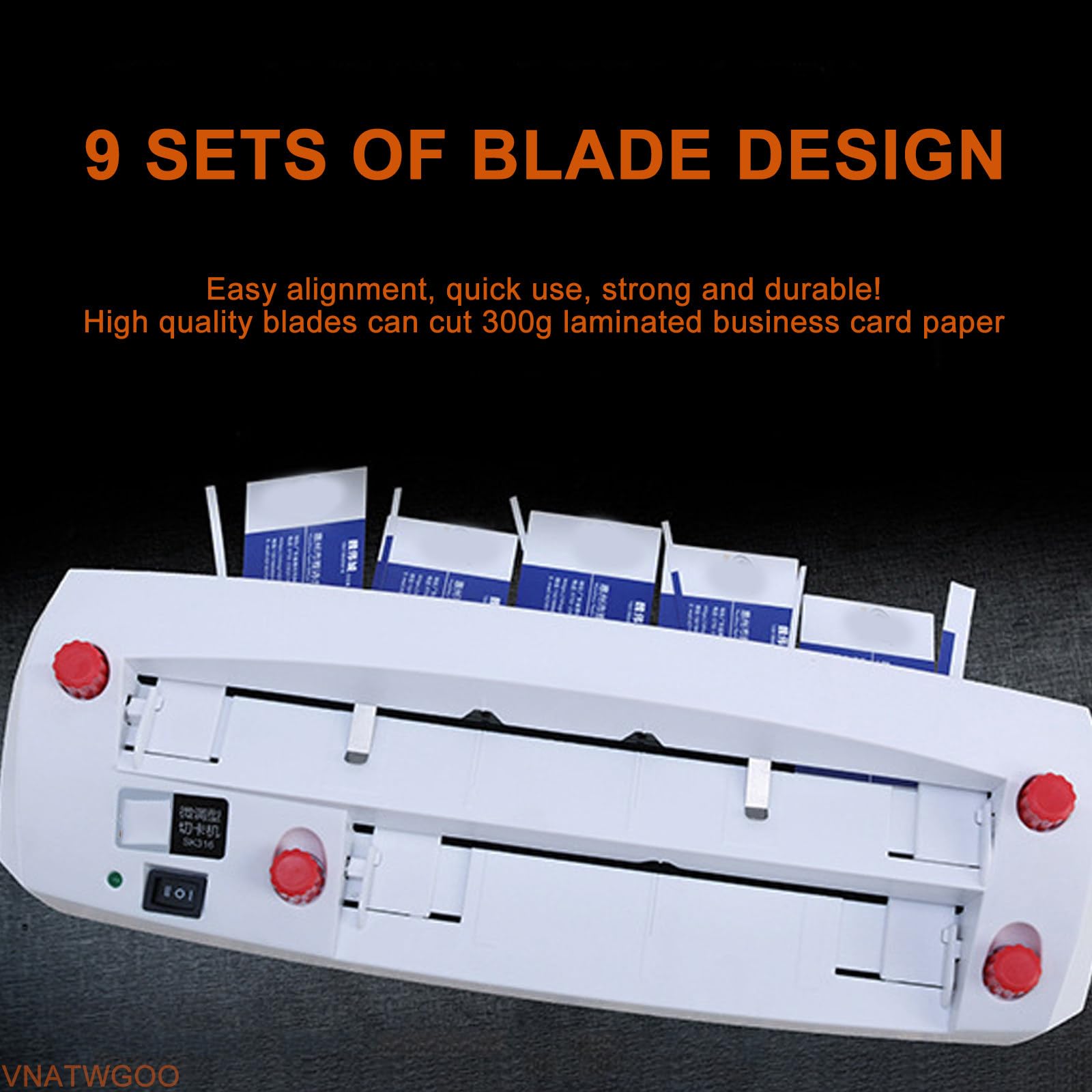 Automatischer Cutter FüR 120-300 G Visitenkartenpapier, Einstellbarer Elektrischer Trimmer, Visitenkarten-Schneidewerkzeug, FüR Druckereien,220V