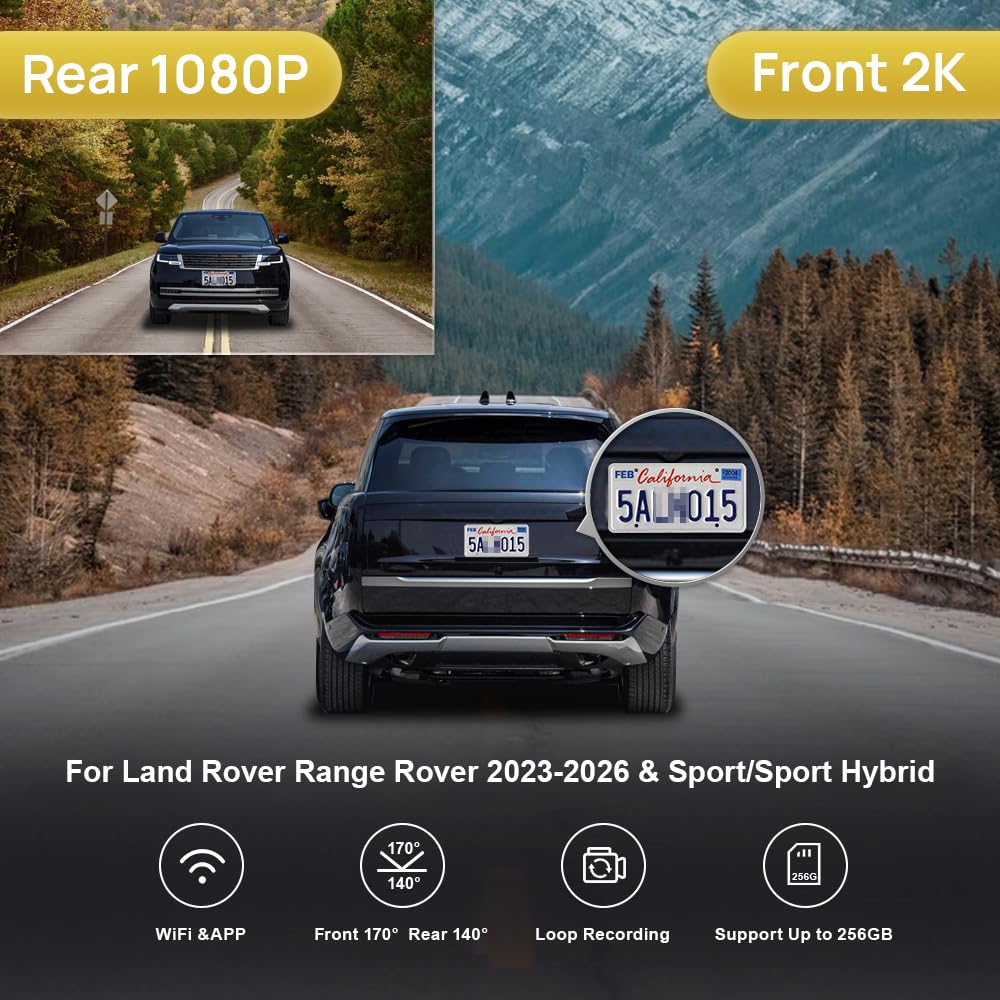 Amazon.com: Fitcamx Front 2K+Rear 1080P Dash Cam Adapts for Land