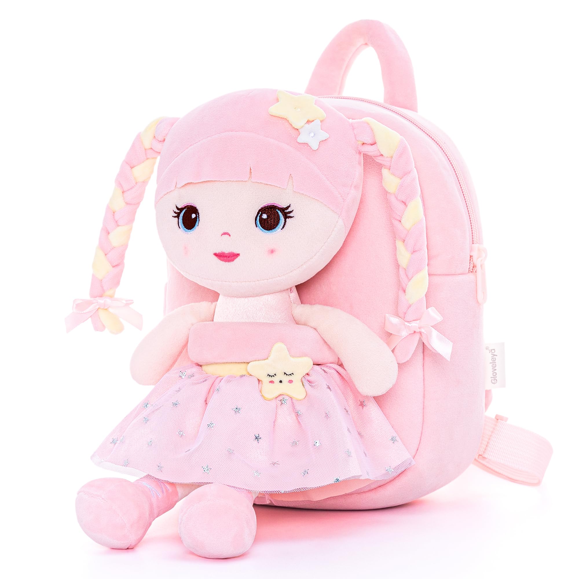 'Lazada Kids Backpack Stuffed Unicorn Toy Toddler Backpacks Pink 9.5'''
