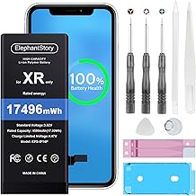 ElephantStory Replacement Battery for iPhone XR High Capacity 0 Cycle Li-ion Polymer Battery for iPhone XR with Repair Tool Kit - Compatible with Model A1984 A2105 A2106 A2107