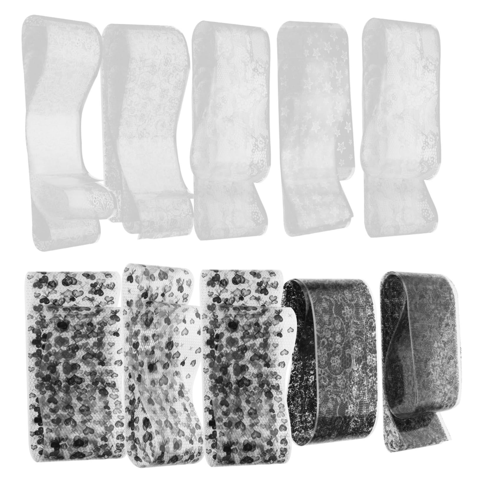 5 Scatole Adesivi Per Unghie Impostore Unghia Falsa Arte Rimovibile Manicure Uv Decalcomanie Per Unghie Designer Di Adesivi Per Nail Art Adesivo