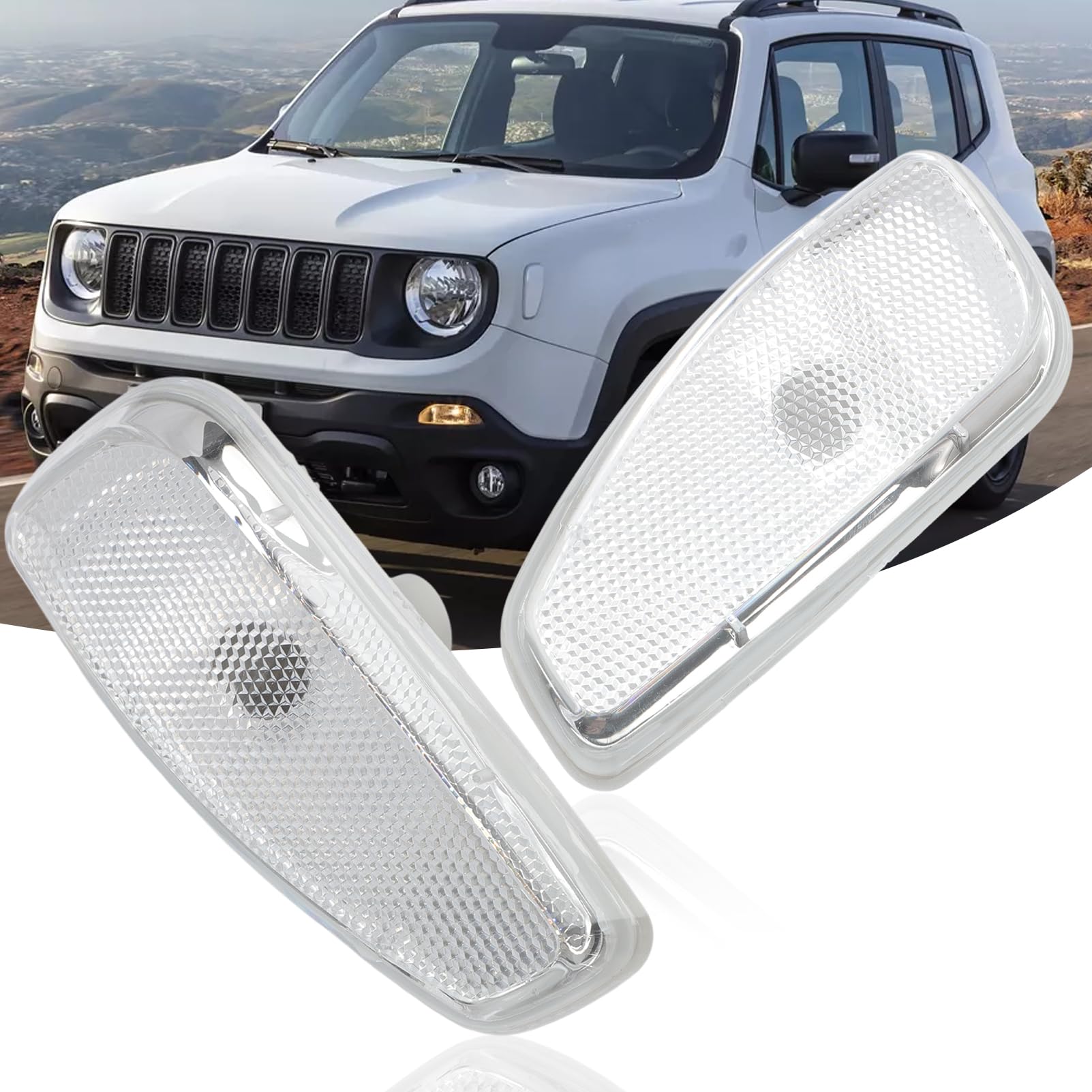2 X LED Indicatore di Direzione Lampada per 2014-2021 Renegade 51953116 indicatori luminosi laterali