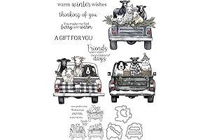 YIXUAN Die and Stamp Sets: Capture Winter Charm in Papercraft