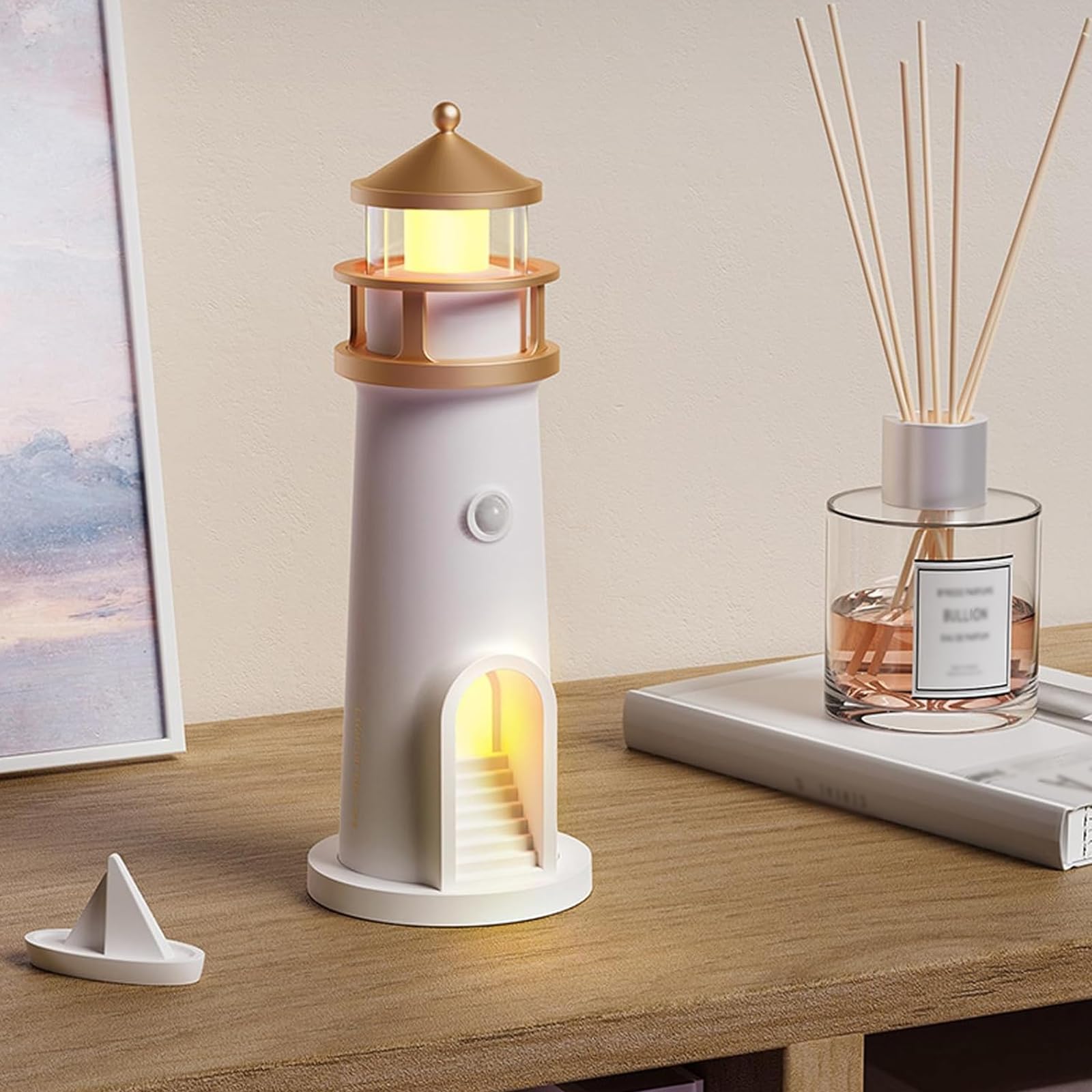 Luce Proiezione Lunare DAZZTIME Con Sensore Automatico - Lampada Faro Decorativa Per Bambini E Casa