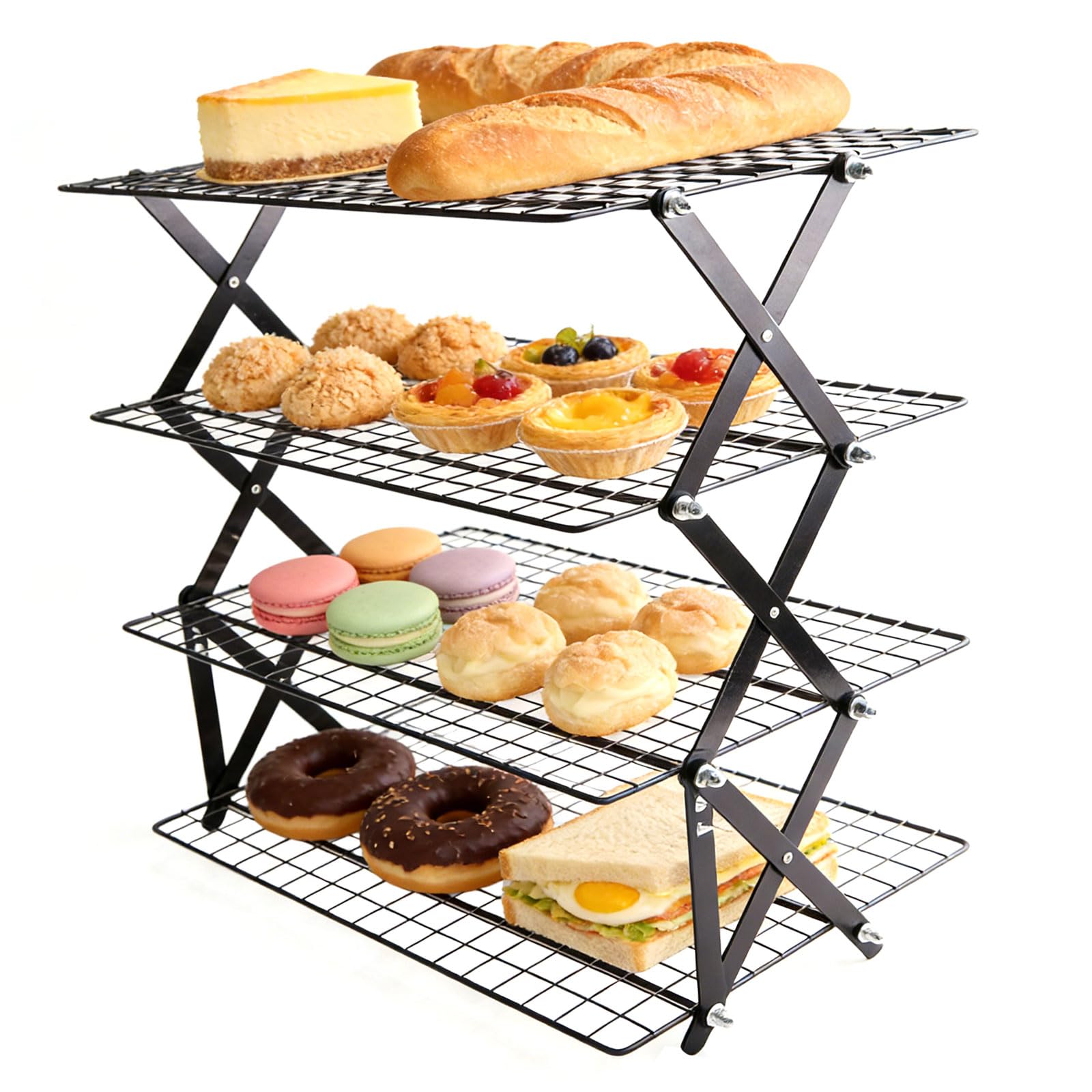 Kaeltsyn Modifiable Height Refrigerating Rack Upgraded Ventilation Efficient Drying Pliable Plan Multiple Rank Large Capacity Multiple Layer Rack
