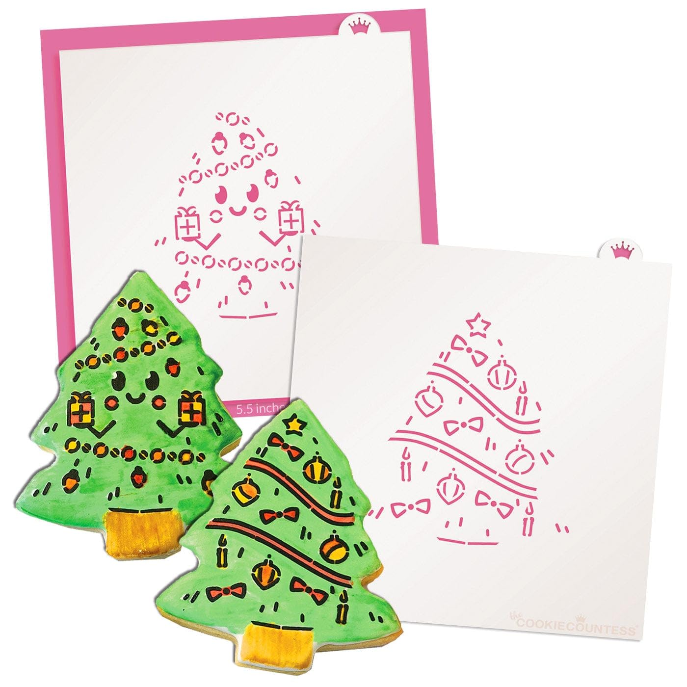 Christmas Tree PYO Stencil Set - Stencils and Cookie Cutter
